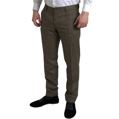 Dolce Gabbana Skinny Wool Chino Pants Exude Luxury &