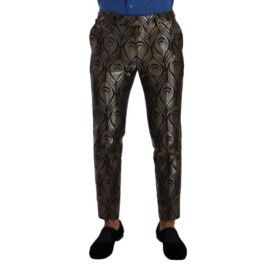 Dolce Gabbana Slim Fit Dress Pants with Button Closure &