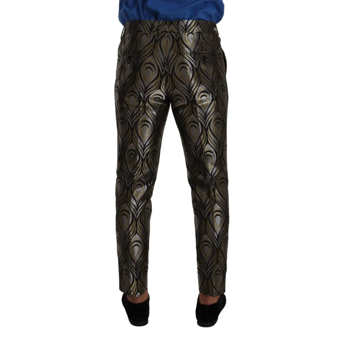 Dolce Gabbana Slim Fit Dress Pants with Button Closure &