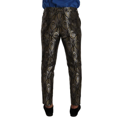 Dolce Gabbana Slim Fit Dress Pants with Button Closure &