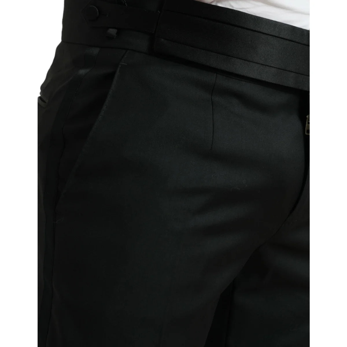 Dolce Gabbana Slim Fit Dress Pants Radiate Italian Wool Luxury &