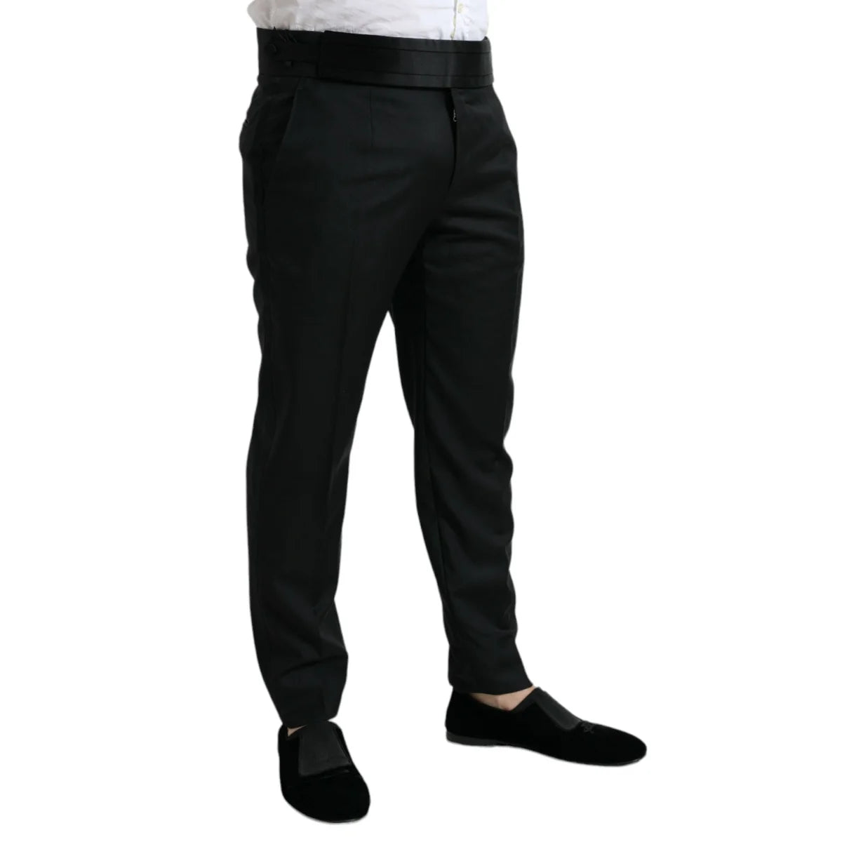 Dolce Gabbana Slim Fit Dress Pants Radiate Italian Wool Luxury &