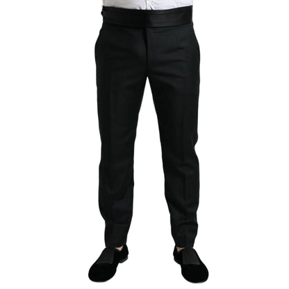 Dolce Gabbana Slim Fit Dress Pants Radiate Italian Wool Luxury &