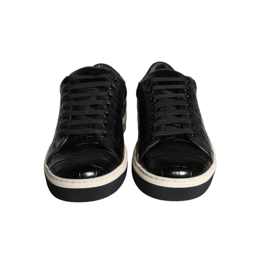 Dolce Gabbana Sneakers with Iconic Logo Details and Classic White Sole &