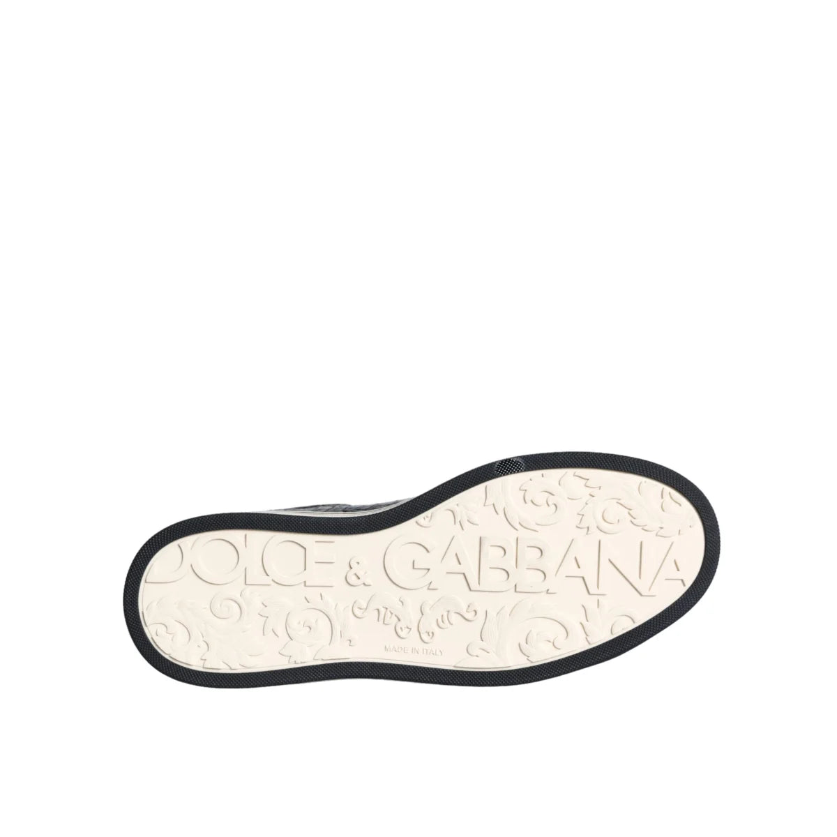 Dolce Gabbana Sneakers with Iconic Logo Details and Classic White Sole &