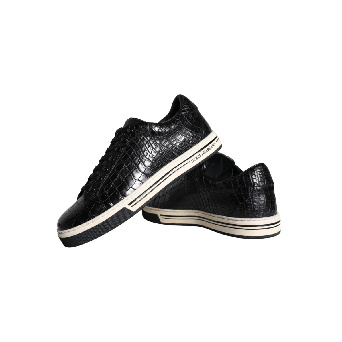 Dolce Gabbana Sneakers with Iconic Logo Details and Classic White Sole &