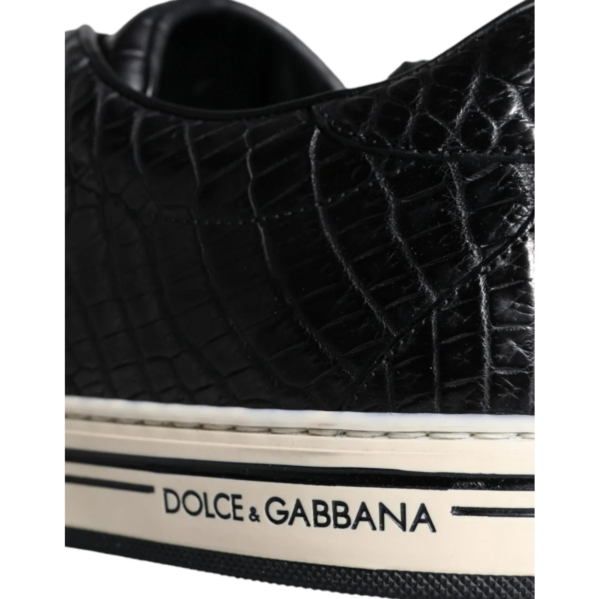 Dolce Gabbana Sneakers with Iconic Logo Details and Classic White Sole &