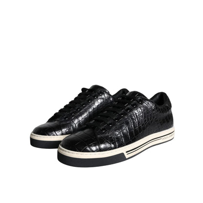 Dolce Gabbana Sneakers with Iconic Logo Details and Classic White Sole &