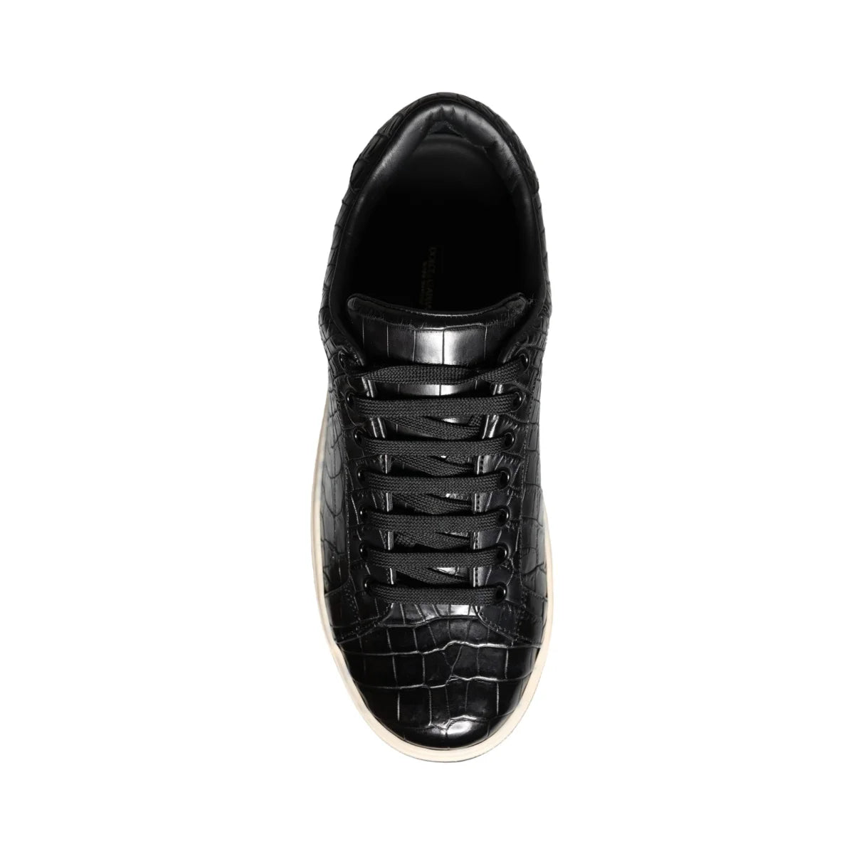 Dolce Gabbana Sneakers with Iconic Logo Details and Classic White Sole &