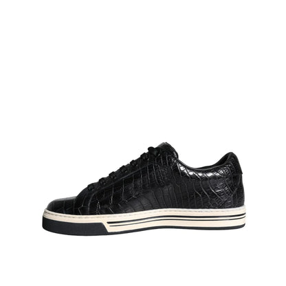 Dolce Gabbana Sneakers with Iconic Logo Details and Classic White Sole &