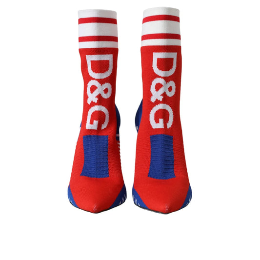Dolce Gabbana Sock Stretch Short Boots Stunning Designer Footwear &