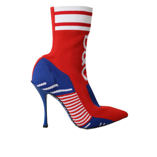 Dolce Gabbana Sock Stretch Short Boots Stunning Designer Footwear &