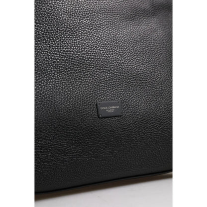 Dolce and Gabbana Soft Leather Duffel Bag with Shoulder Strap &