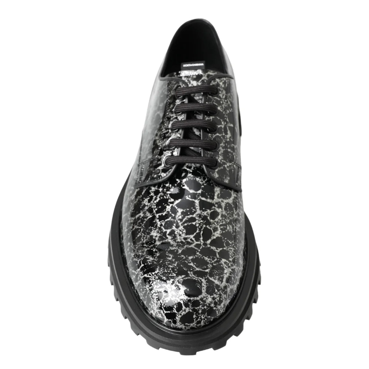 Dolce & Gabbana Sophisticated Two Tone Derby Shoes with Rubber Sole