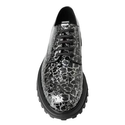 Dolce & Gabbana Sophisticated Two Tone Derby Shoes with Rubber Sole