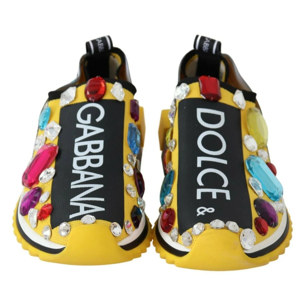 Dolce & Gabbana Sorrento Sneakers Multicolor Crystals Sparkle Dress Ready