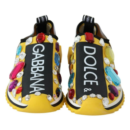 Dolce & Gabbana Sorrento Sneakers Multicolor Crystals Sparkle Dress Ready