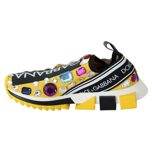Dolce & Gabbana Sorrento Sneakers Multicolor Crystals Sparkle Dress Ready