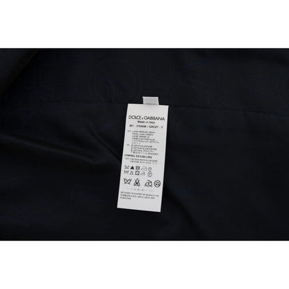 Dolce and Gabbana Staff Blue Wool Waistcoat Vest Authentic Luxury &