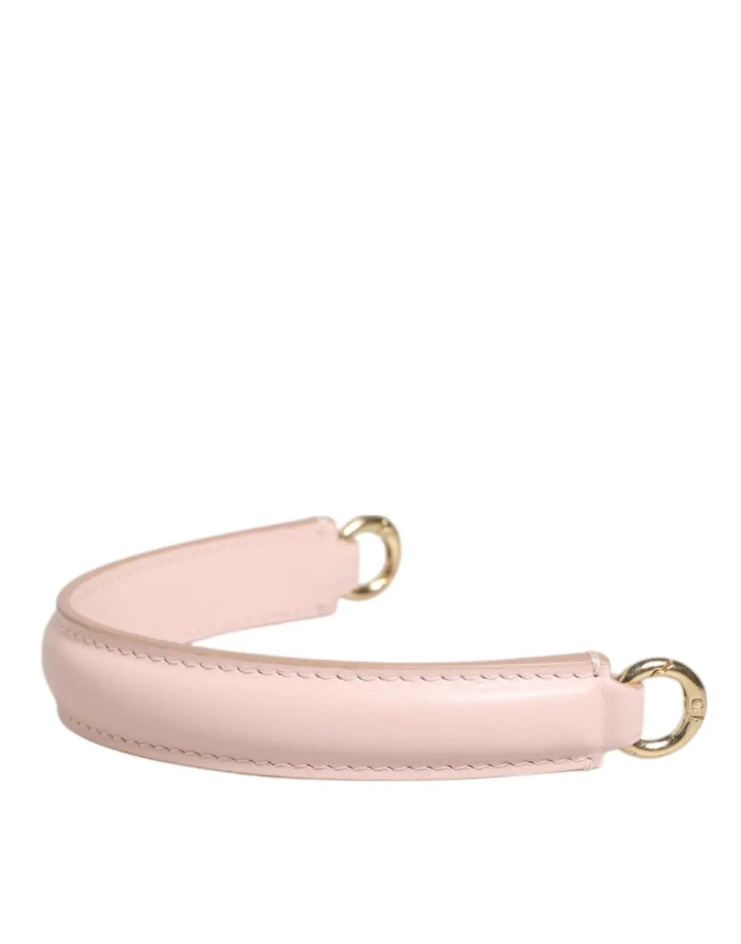 Dolce &amp; Gabbana Strap Pink Leather Gold Tone Big Bag Handle Shoulder