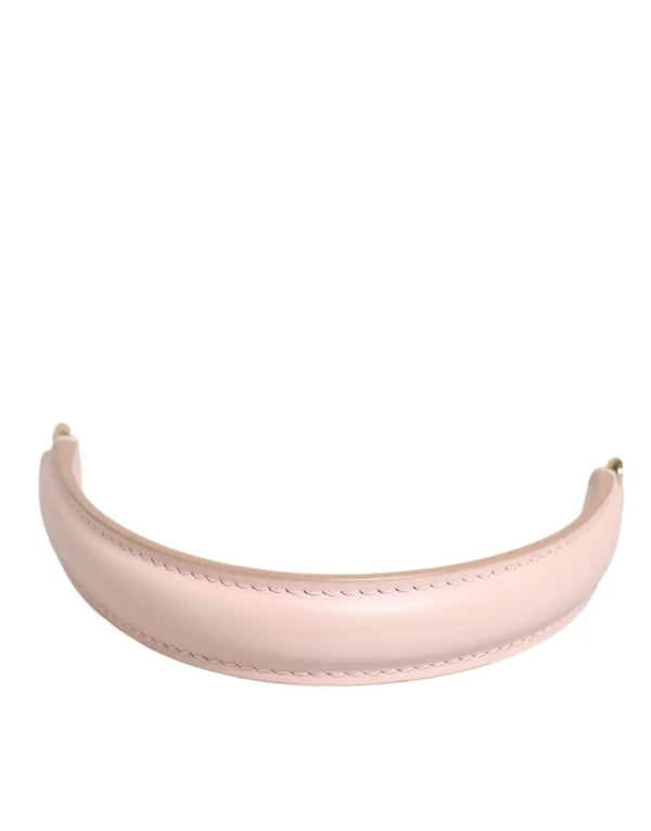 Dolce & Gabbana - Strap Pink Leather Gold Tone Big Bag Handle Shoulder