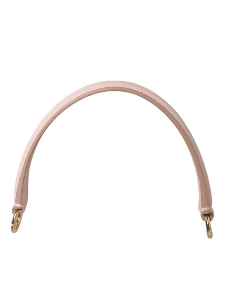 Dolce &amp; Gabbana Strap Pink Leather Gold Tone Big Bag Handle Shoulder