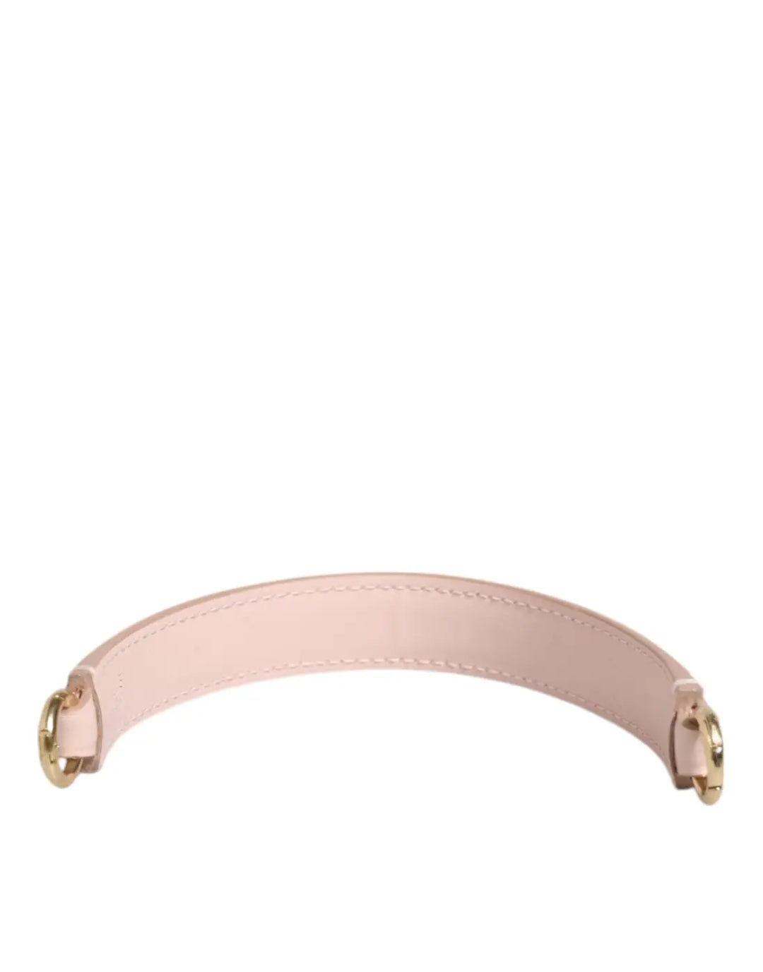 Dolce &amp; Gabbana Strap Pink Leather Gold Tone Big Bag Handle Shoulder