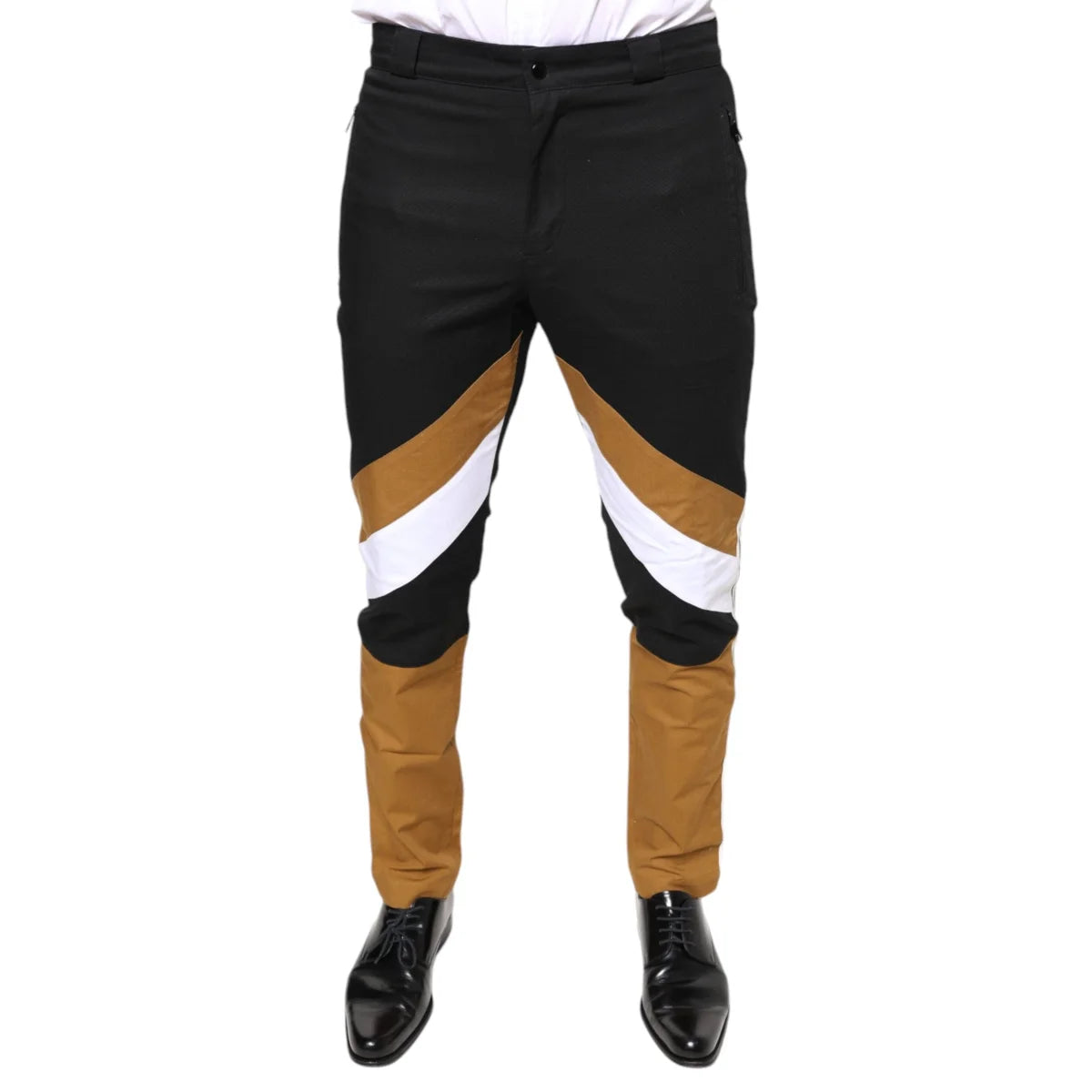 Dolce Gabbana Striped Pants Runway-Ready Cotton Blend Style &