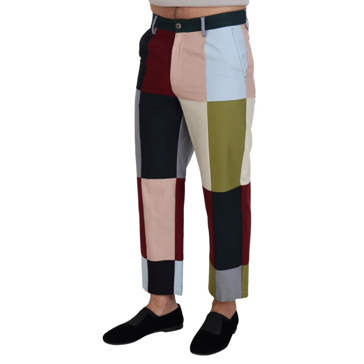 Dolce & Gabbana Stunning Multicolor Patchwork Pants
