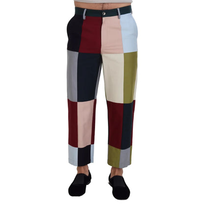 Dolce & Gabbana Stunning Multicolor Patchwork Pants