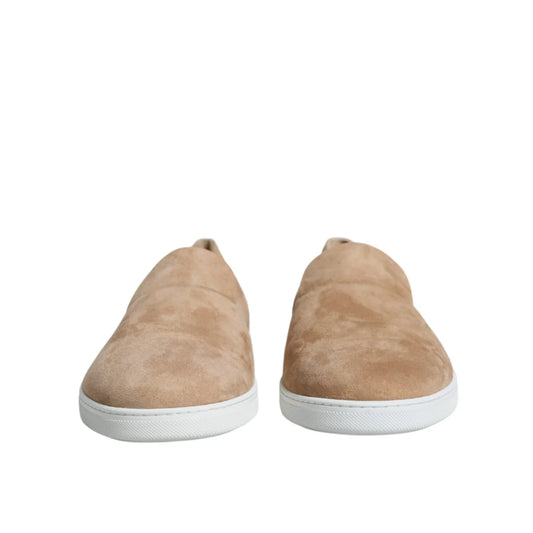 Dolce Gabbana Suede Loafers Elegant Designer Dress Shoes &