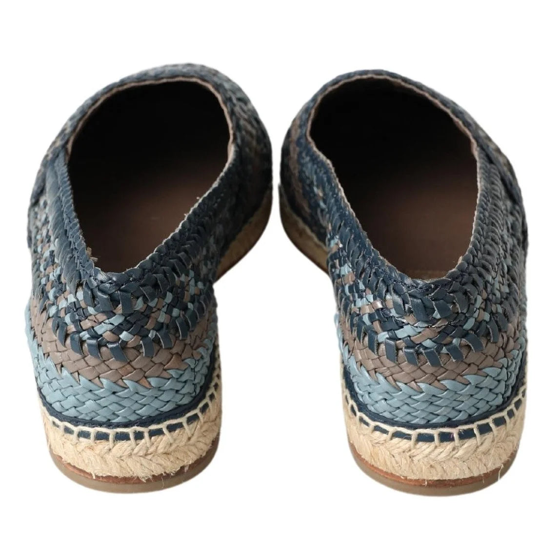 Dolce & Gabbana Sumptuous Woven Leather Espadrilles