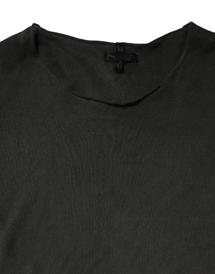 Dolce &amp; Gabbana Sweater Black Cotton Crewneck Sweatshirt