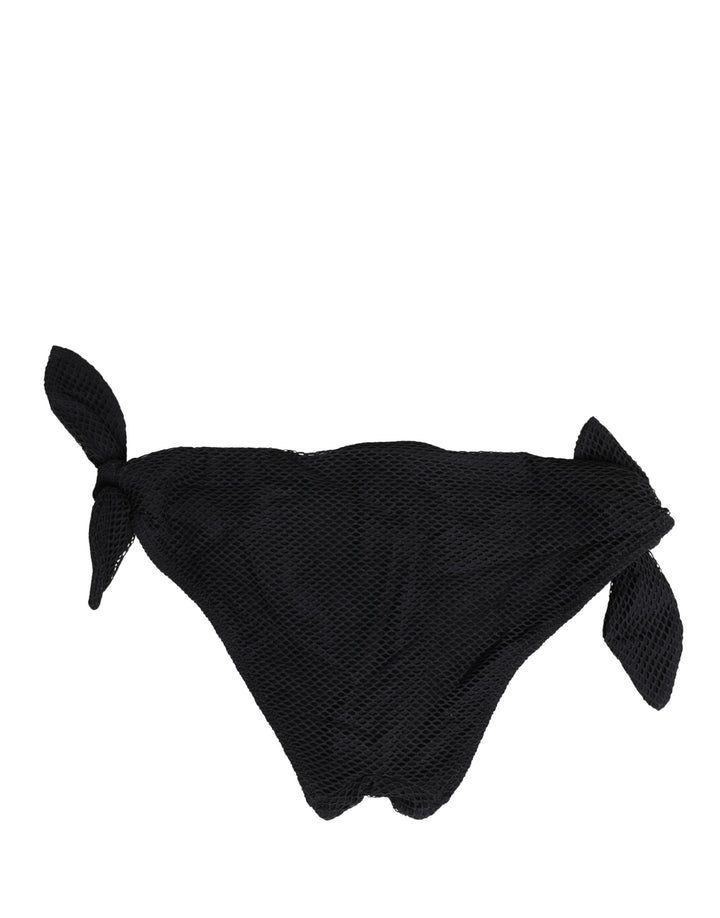 Dolce &amp; Gabbana Swimwear Black Side-tie Bikini Bottom Dg Logo - Women’s