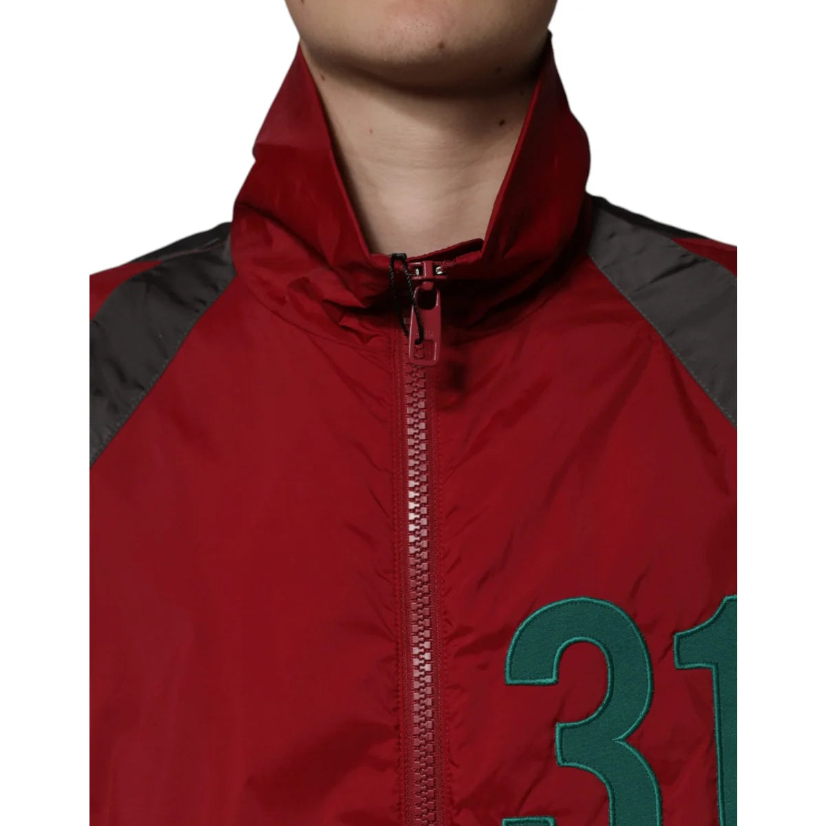 Dolce Gabbana Techno Dream Multicolor Pattern Turtleneck Jacket &