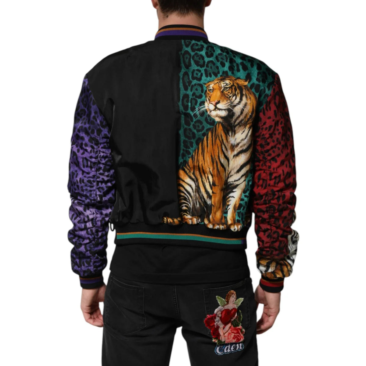 Dolce Gabbana Tiger Print Bomber Jacket Roar in Style &