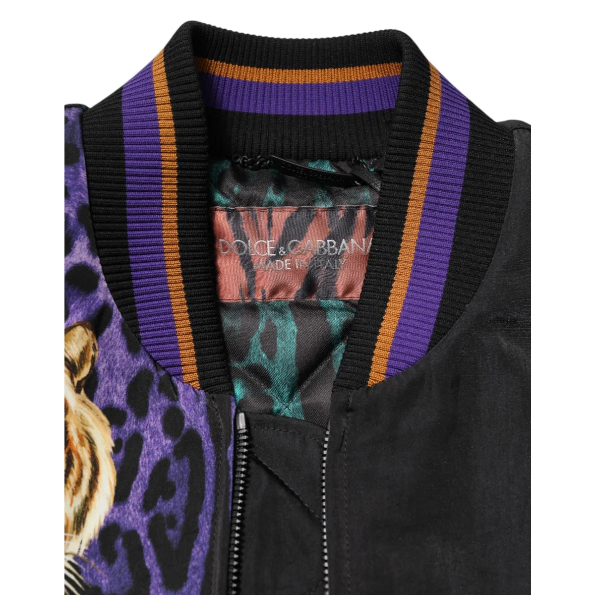 Dolce Gabbana Tiger Print Bomber Jacket Roar in Style &