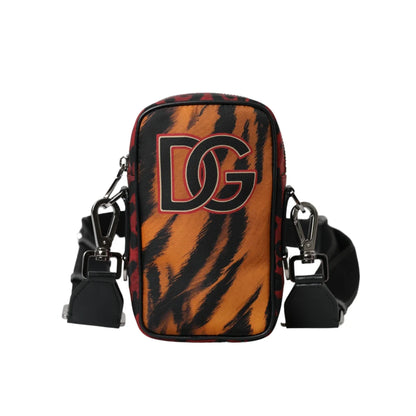 Dolce Gabbana Tiger Print Nylon Cross Body Bag Unleashed &