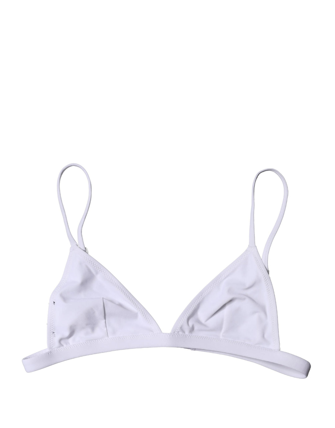 Dolce &amp; Gabbana Top White Nylon Triangle Swimwear Beachwear Bikini - Women’s
