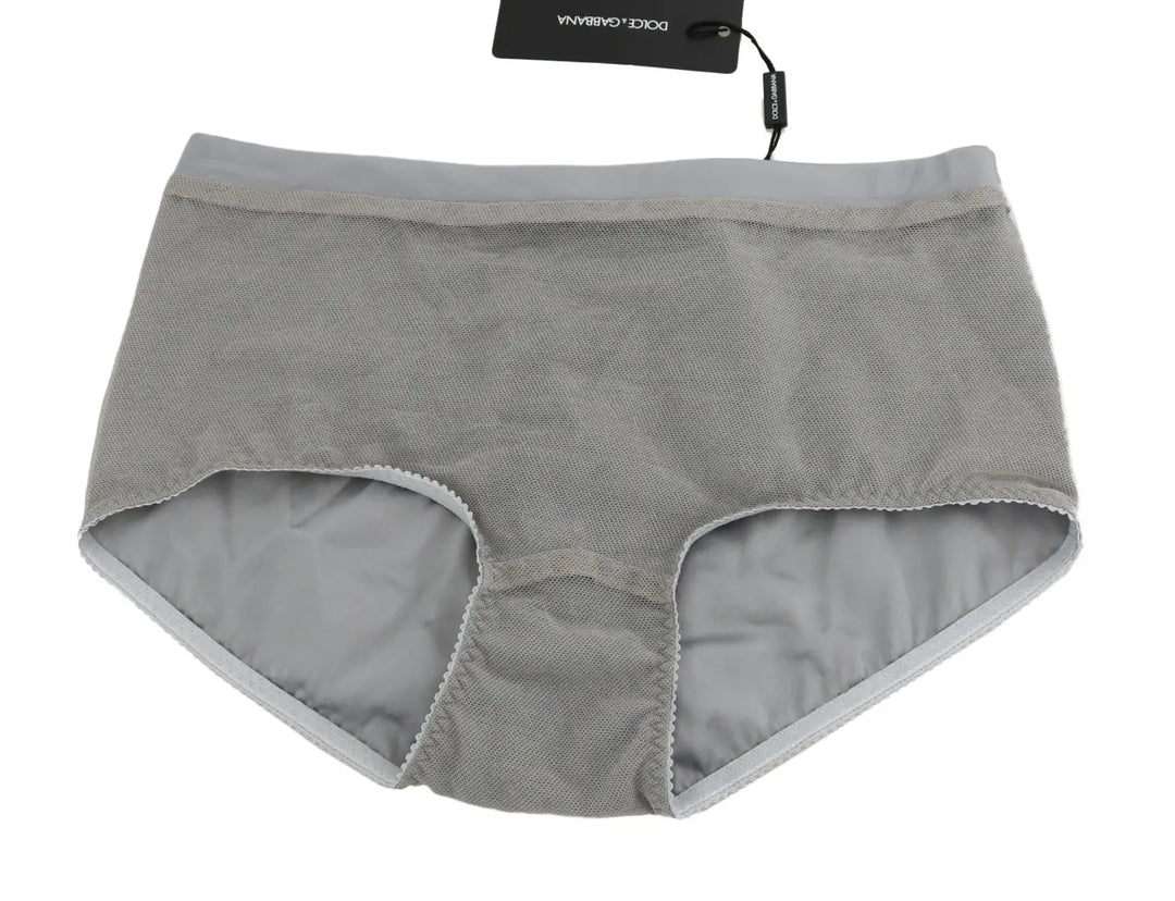 Dolce &amp; Gabbana Underwear Silver With Net Silk Bottoms