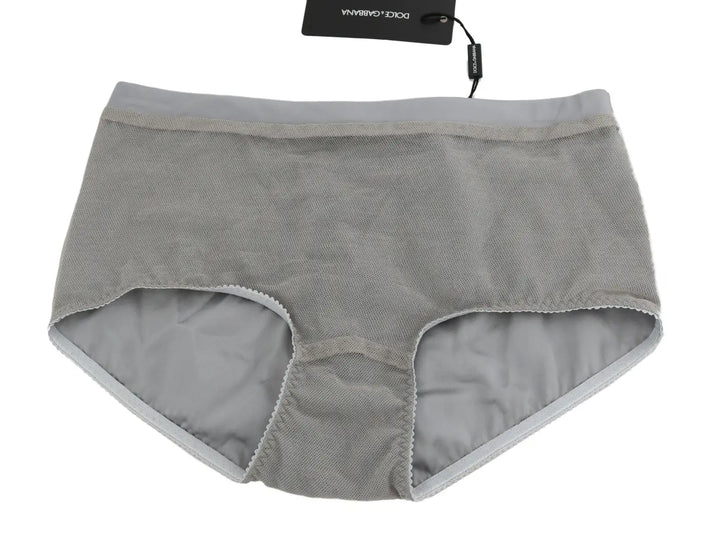 Dolce &amp; Gabbana Underwear Silver With Net Silk Bottoms
