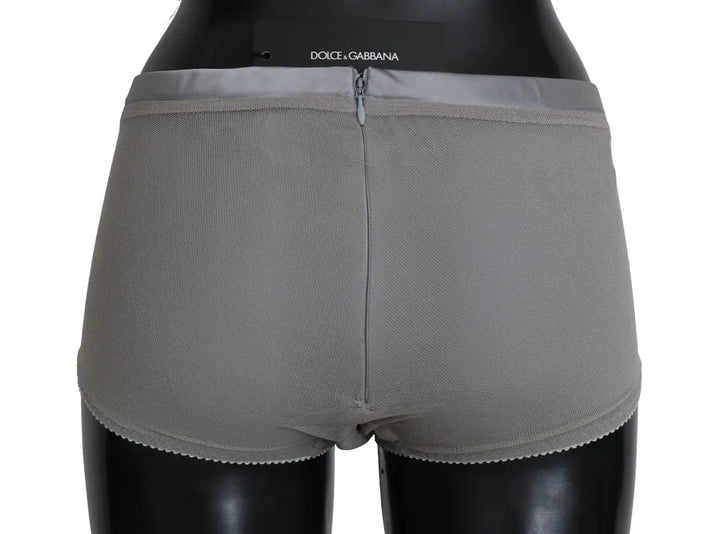 Dolce &amp; Gabbana Underwear Silver With Net Silk Bottoms