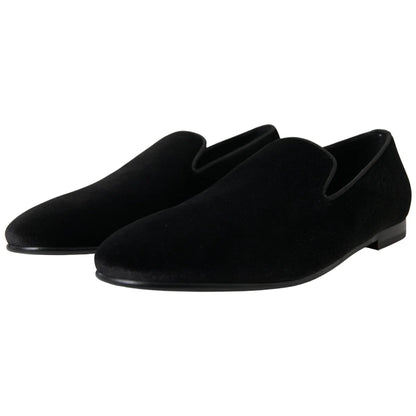 Dolce Gabbana Velvet Loafers Italian Dress Style Splendor &