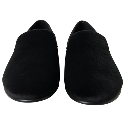 Dolce Gabbana Velvet Loafers Italian Dress Style Splendor &