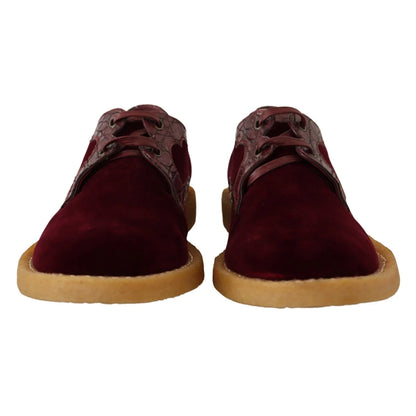 Dolce & Gabbana Velvet Opulence Caiman Exotic Leather Dress Shoes