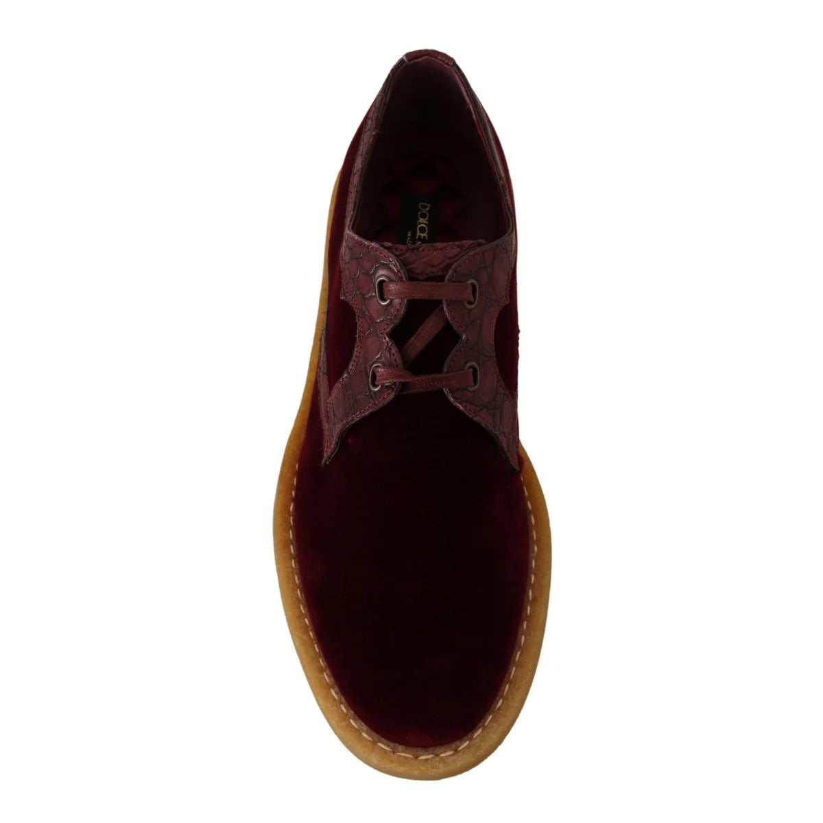 Dolce & Gabbana Velvet Opulence Caiman Exotic Leather Dress Shoes