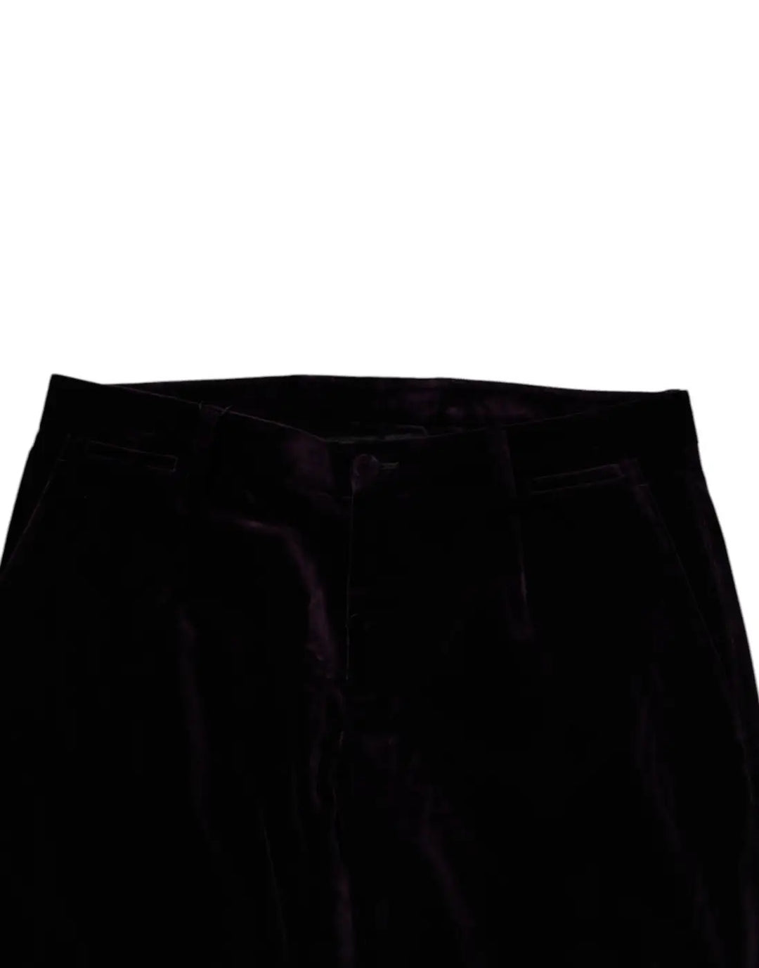 Dolce &amp; Gabbana Violet Velvet Cotton Men Dress Formal Pants