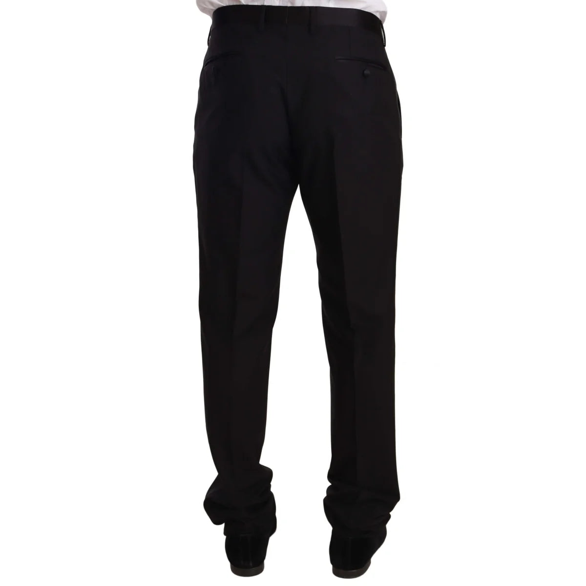 Dolce Gabbana Virgin Wool Tuxedo Trousers Mens Luxury Appeal &