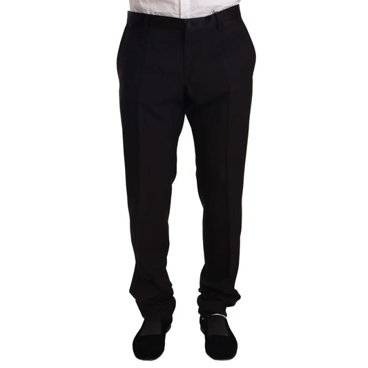 Dolce Gabbana Virgin Wool Tuxedo Trousers Mens Luxury Appeal &