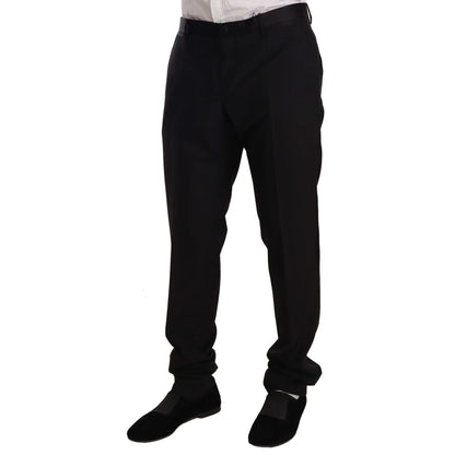 Dolce Gabbana Virgin Wool Tuxedo Trousers Mens Luxury Appeal &